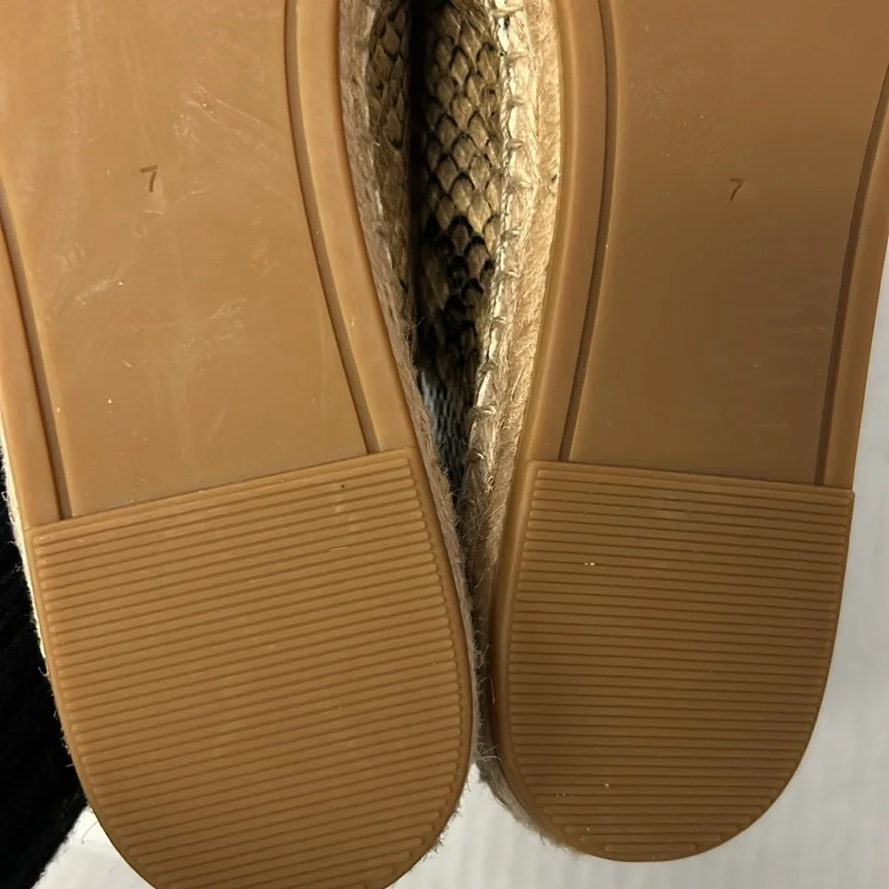 Tory Burch snakeskin embossed espadrilles